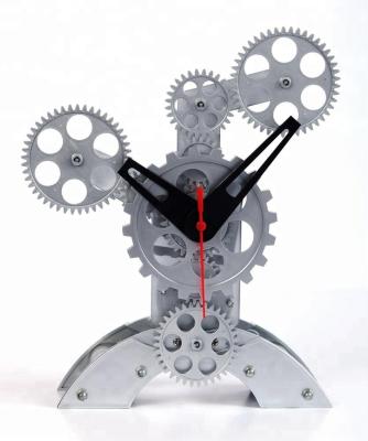 China TCL-11-238 Antique Style Table Branch Tree Shape Plastic Gear Clock for sale