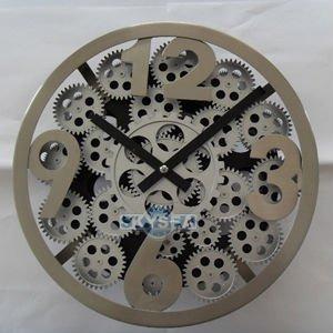 China Home Decoration Clock 12 Inches Wall Gear Clock for sale