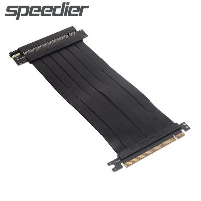 China PCIe x16 Graphics Video Card Cheap PCIe x16 Slot Extension Cable Riser to New Gen3.0 PCIe Cable PCI Express 3.0 x16 to x16 Extension Cable RTX3060 3090 Video Card 90 180 GPU degree vertical for sale