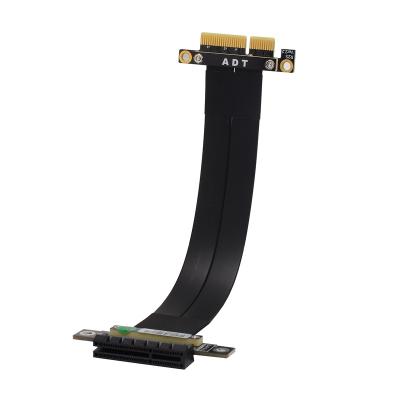 China PVC+Copper PCIe 3.0 x4 Male to x4 Extension Cable PCI Express Gen3.0 Motherboard Graphics SSD Conversion Riser Card Female Cable for sale