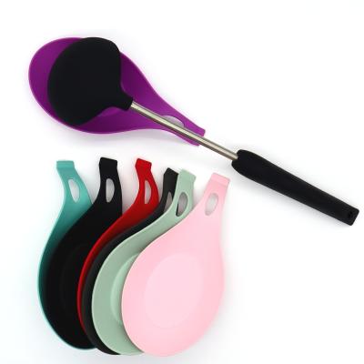 China Viable modern kitchen utensil holder silicone spoon holder high quality silicone material for sale