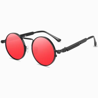 China Fashion sunglasses 8478 retro shades 2020 new arrivals steam punk sunglasses vintage steampunk metal frame sunglass for sale