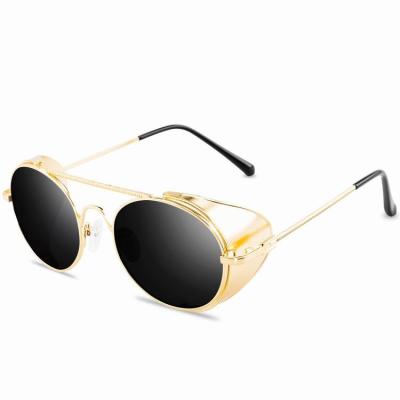 China Fashion sunglasses 77301 sunglasses 2020 new arrival vapor metal coating punks men sunglasses shades for men vintage for sale