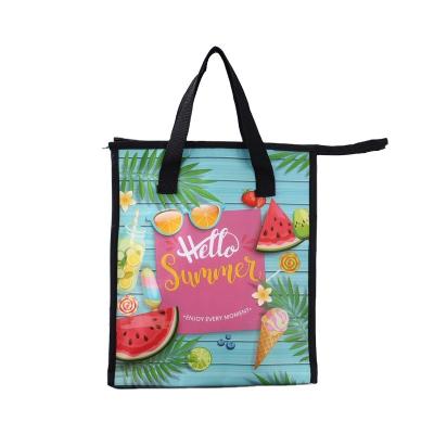 China Cheap price reusable custom logo food delivery pp non woven shopping bag reusable tote bag for sale