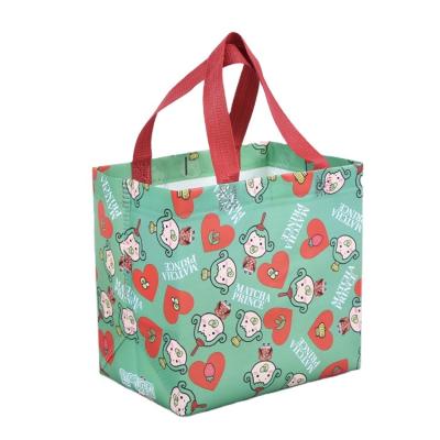 China Amazon Success Recyclable Tote Bags With Custom Printed Logo Laminated Nonwoven Shopping Bag for sale