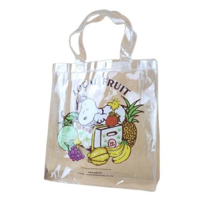 China Wholesale Fashion Transparent Custom Logo Travel Shopping Bag Clear PVC Cosmetic Bag for sale