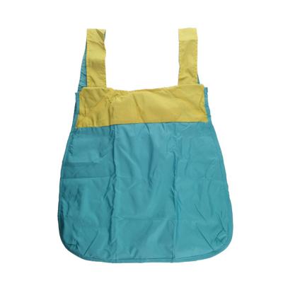 China Wholesale Reusable Shopping Bag Polyester Eco-friendly Customized Logo Grocery Tote Handle Eco-friendly Foldable Bag for sale