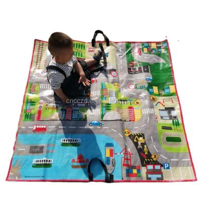 China Waterproof Printed Picnic PP Woven Beach Outdoor Mat, Sand Proof Beach Mat for sale