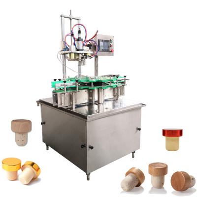 China Automatic Wine T Cork Assembly Corking Glass Bottle Food Capping Machine for sale