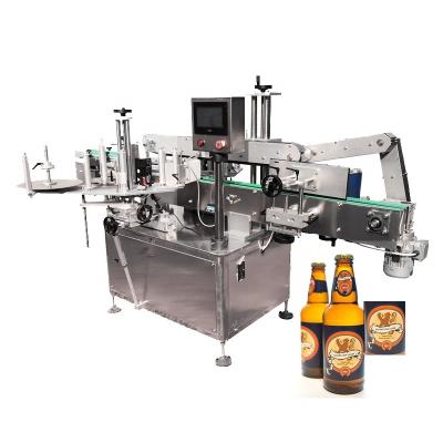 China Food Automatic Single Side Sticker Labeling Machine Barrel Glass Plastic Box Bottle Labeling Machine for sale