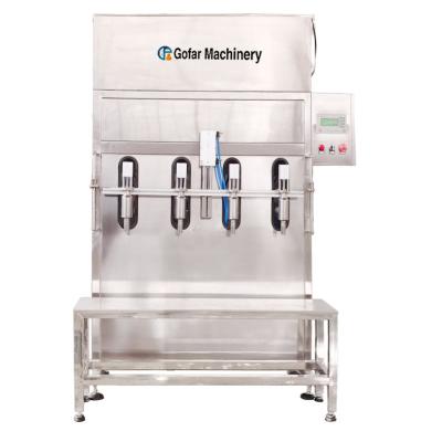 China Products Large Capacity Plastic Bottle Semi-automatic 4 Head Diesel Exhaust Fluid Filling Machine for sale