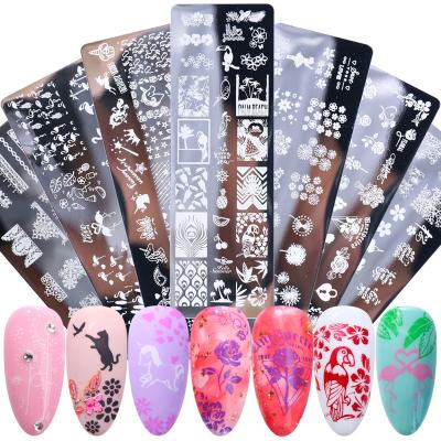 China Nail Art Decoration Valentine's Day Nail Art Stamp Having All Love Theme Nail Stamping Flat 12*4cm for sale