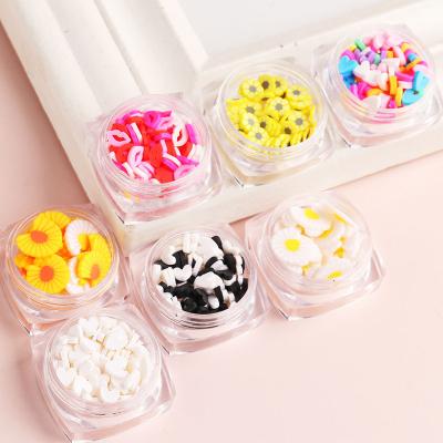 China 3D Heart Lip Daisy Polymer Clay Nail Pottery Soft Slice 1mm 2mm For Nail Art for sale