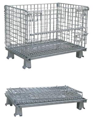 China Warehouse Storage System Wire Mesh Container With High Quality And Durable Materials for sale