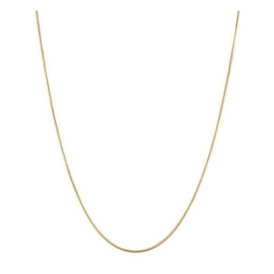 China Amazon TRENDY Popular Gold Plated 1mm Snake Chain Necklace Stainless Steel Jewelry For Women Gift 2022 New for sale