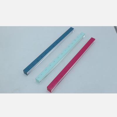 China Blue Transparent Eco-Friendly/Competitive Price JSM 30cm 12 Square T Scales Acrylic Measuring Tool Kids School Sewing Tailor Teach Ruler for sale