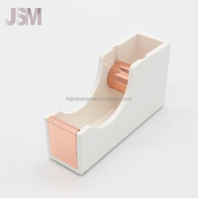 China Recyclable Custom Modern Desk Rose Gold Acrylic Fancy Kids Paper Tape Dispenser for sale