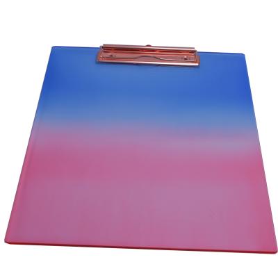 China Custom Manufacturer Wholesale Clear JSM Storage Acrylic Double For School Office Supplies Letter Pad A4 Acrylic Clipboard for sale