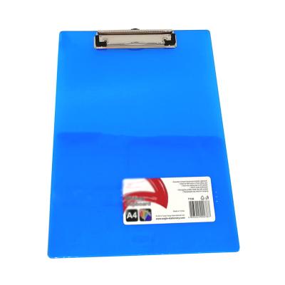 China Equipments Durable Lightweight Translucent Acrylic Blue A4 Clipboard Portable Office Tablets For Office Working And Planning for sale