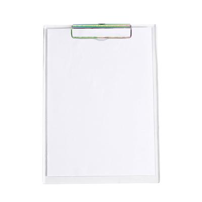 China Durable Stationery Set Wholesale HD Stylish Acrylic A4 Clipboard Translucent Tablet for Work Home Use for sale