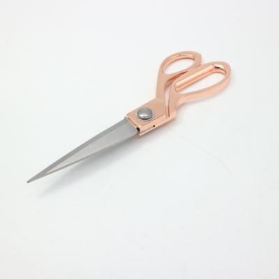 China Universal Cut JSM R Rose Gold Metal Wholesale 8.5 Inch Modern Design With Simple Style Office Student Kids Tailor Use Stainless Steel Scissors for sale