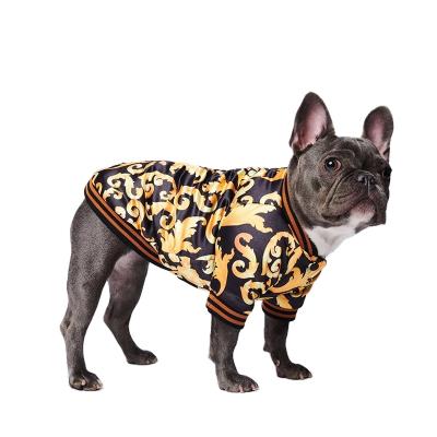 China Fashion Tops Pet Factory Designing Pet Clothes New Product Designer Dog Clothes Winter Hot Sale Dog Jacket Dog Coat for sale