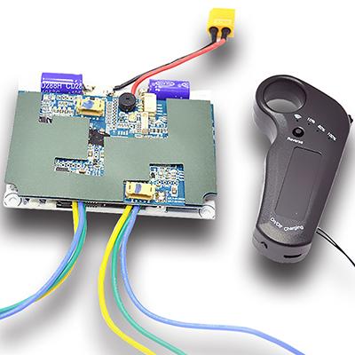 China Electronic Scooter Sensored Speed ​​Controller Dual Channel ESC For E-skateboard Four-wheel Scooter 6374 Motor 5065 With 2.4g Remote Controller for sale