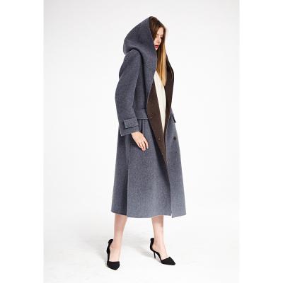 China RENI Classic Women Overcoat Wool Breathable Ladies Full Body Jacket for sale