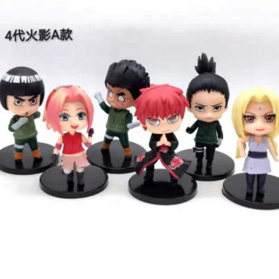 China Japan Small Different Styles 6pcs One Set Doll Anime Action Figure Toy for sale