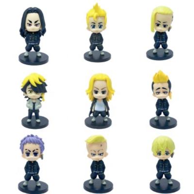 China Japan 9pcs Per Set Tokyo Avenger Anime Car Decoration Model Figure Toy for sale