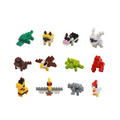 China Eco-Freindly Mini Cute Animals Building Blocks For Kids Assorted Goodie Bags Prize Cake Topper for sale