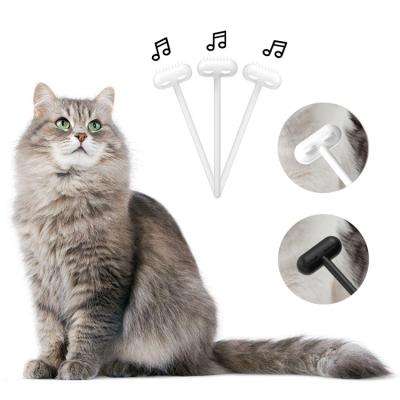 China Hot Selling Cleaning Stick Stocked Cat Teaser Brush Toy Interactive Pet Massage Comb From Amazon for sale