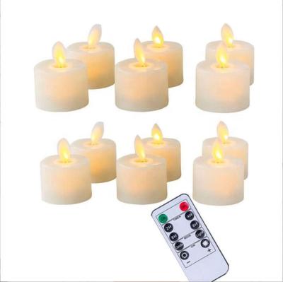 China Art Candle 10 Keys LED Candle Remote Control Swinging Plastic Outdoor Scented Wedding Celebration Electronic Border Simulation for sale