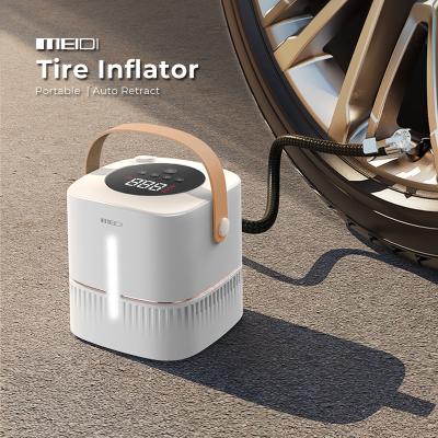 China Factory Manufacturer Digital Portable Car Tire Pump Air Compressor Car Air Inflator Cordless Tangle Free Compressor For Car for sale