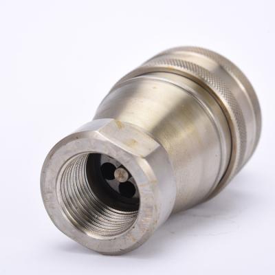 China Hose Lines Connect Cheap Wholesale Kzf Stainless Steel Quick Release Hydraulic Coupling for sale