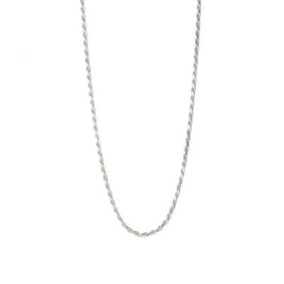 China Popular Hiphop Design Factory Outlet Jewelry 925 Silver Gold Plated Twist Chain Necklace for sale