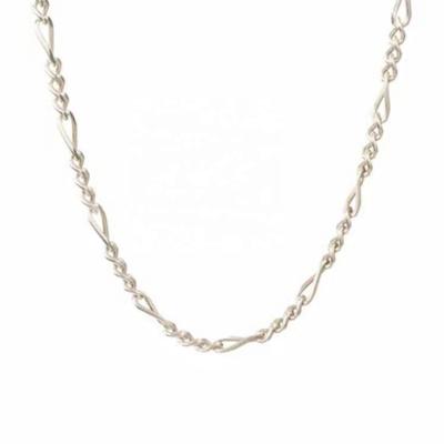 China New Fashionable Wholesale Fine Jewelry 925 Silver Gold Plated Minimalist Thin Chain Necklaces for sale