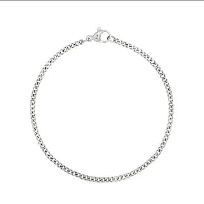 China FASHIONABLE Hot Sale Gold Plated S925 Silver Customized Adjustable Plain Thin Chain Bracelet for sale