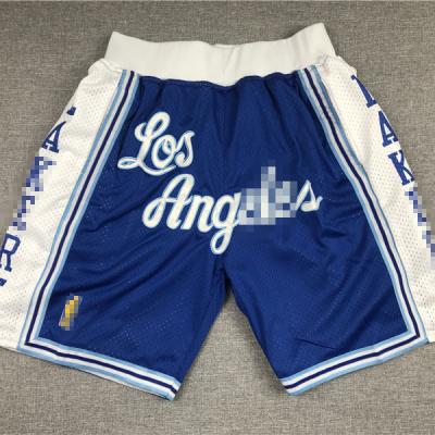 China Wholesale Antibacterial Summer Shorts Embroidery Streetwear Mesh Team Empty Shorts For Men's Basketball for sale