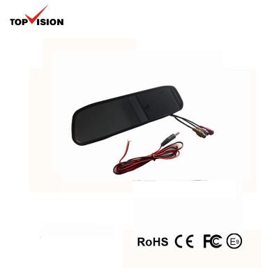 China 3.5 inch car part mirror monitor can connect 3.5