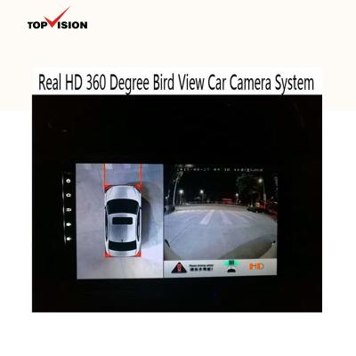 China 1280(H)X720(V) True HD 720P 360 Degree Surround View Car DVR 4 Camera Seamless System with Motion Detection and G-sensor Function for sale