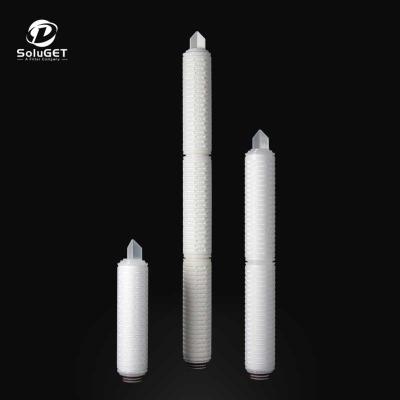 China High Depth HCPP Series Dirt Holding Capacity PP Filter 0.2/0.22 Micron Pleated Filter 30 Inch For Industrial Filtration Solution for sale