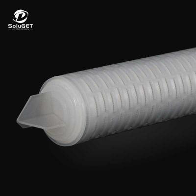 China Factory ENPP Series 10 Inch 0.1/0.2/0.45/1/3/5 Micron 68 Mm PP Water Filter Cartridge Replacement Pleated Filter Cartridge for sale