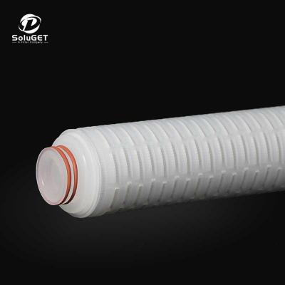 China Reliable Factory ENPP Series Pre-Filter 40 Inch 0.2/1/5/20/50 um 68 mm High Dirt Capacity Membrane Cartridge PP Pleated Water Filter for sale