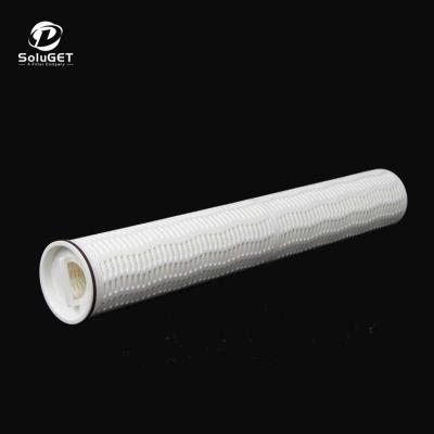 China Factory HFPBT Series 40 Inch Filter Cartridge 10 Micron PBT Filter Element High Flow Pleated Cartridge For Industrial Filtration for sale