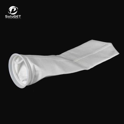 China Hotels NMBPE Series Filter Bags Polyester Needle Felt PE/PP/Nylon/PTFE Liquid Filter Bag For Water Filtration for sale