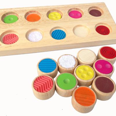 China Eco-friendly Material Wooden Touchpad Memory Montessori Early Education Sensory Education Toy For Kids for sale