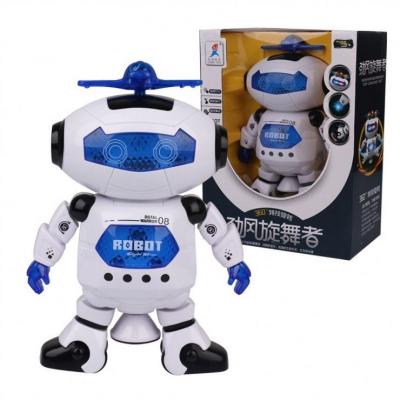 China New Flash Dancing Electric Robot Space Glare 360 ​​Light Music Infrared Toy for sale