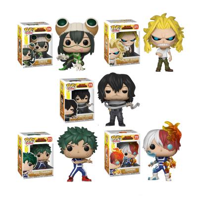 China Toy Funk Pop Anime My Hero Academia Cartoon Character DEKU TSUYU SHOTA AIZAWA ALL FORCE Cute Vinyl Figure Collectible Model Toys for sale