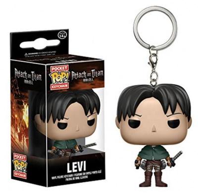 China MODEL TOY Funko Pop Attack on titan 4cm Action Number Levi Keychain Toys for sale